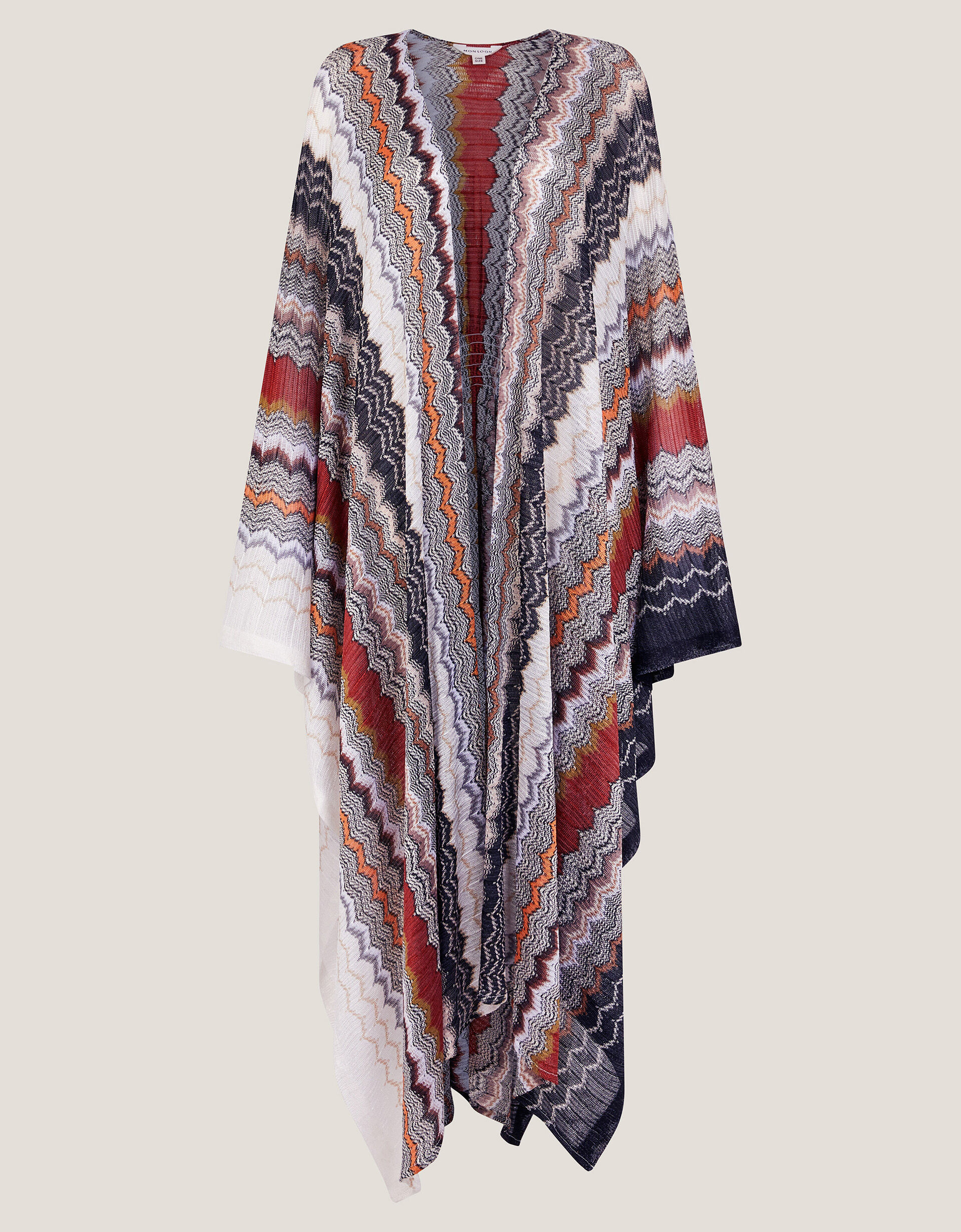 Ava Knit Beach Cover Up Blue | Monsoon (UK)