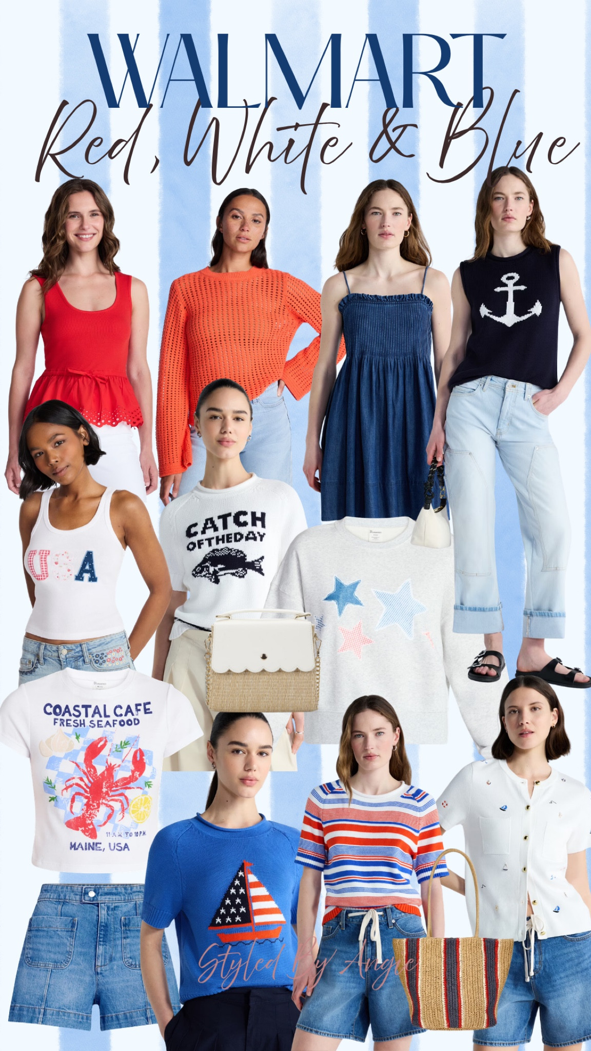 Walmart red, white and blue finds! The most perfect pieces for summer, Memorial Day or 4th of July!


Memorial Day outfit, summer outfits 2026, summer style, summer outfit inspo, 4th of July outfit, summer dresses, Walmart fashion, Walmart finds, petite style, midsize fashionn

#LTKSeasonal #LTKMidsize #LTKPetite