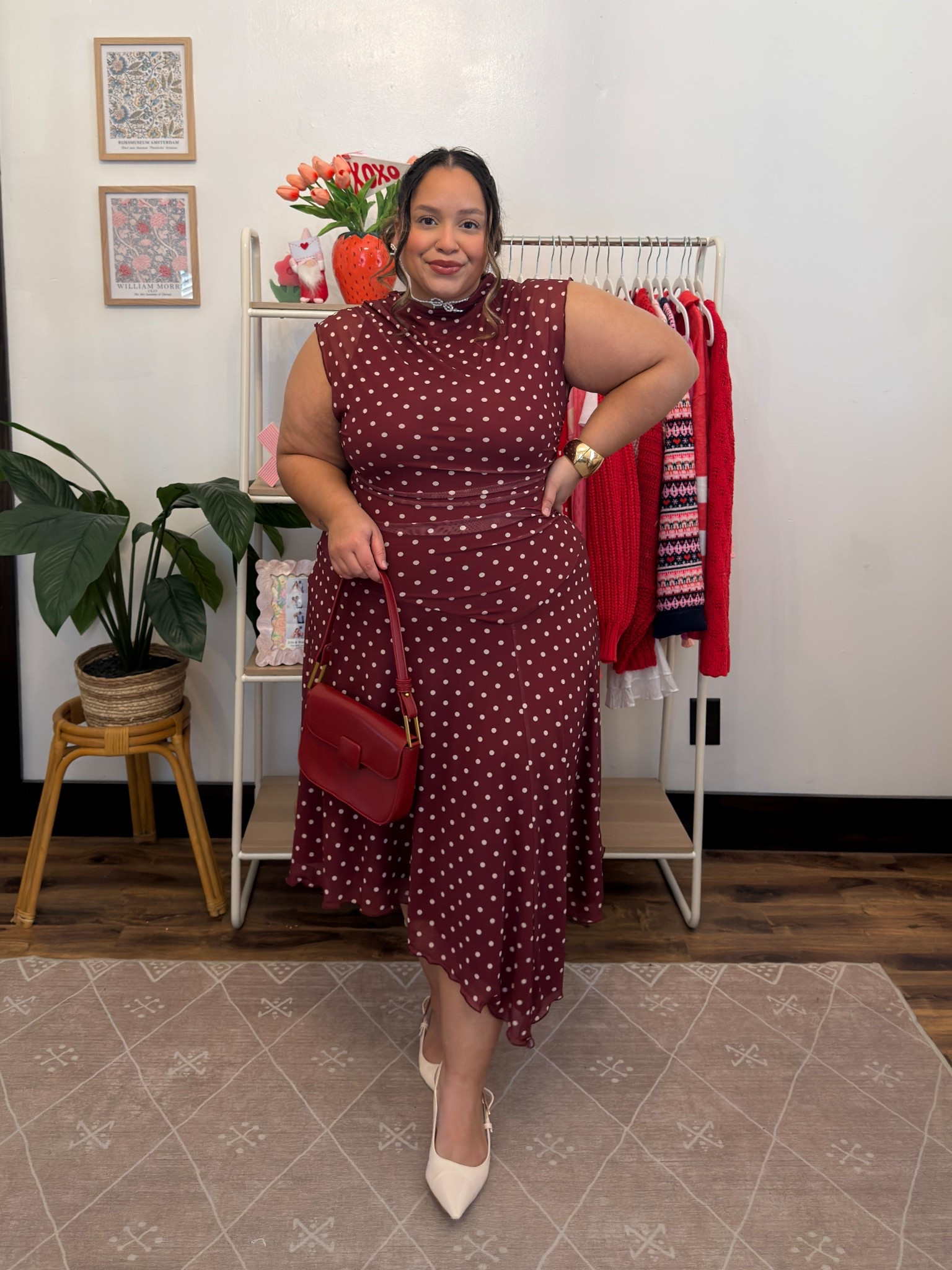 Hottie date night look perfect for valentines day - Polka dot dress that hugs your curves in all the right places - 1X 

#LTKPlusSize #LTKSaleAlert #LTKValentine