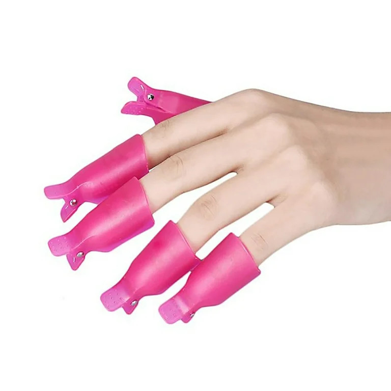 Pueen Reusable Gel Polish Soak Off Cap Clips | Walmart (US)