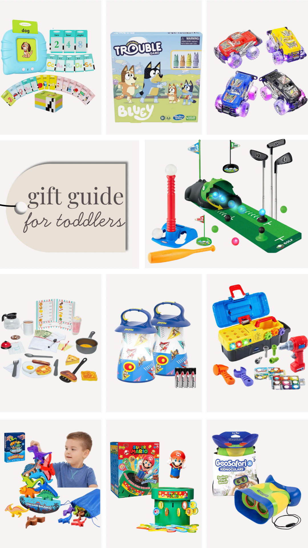 Gift guide for toddlers!🎁

Christmas gifts, gifts for her, gifts for him, gifts for baby, gifts for toddler, Amazon gift

#LTKGiftGuide #LTKHoliday #LTKKids