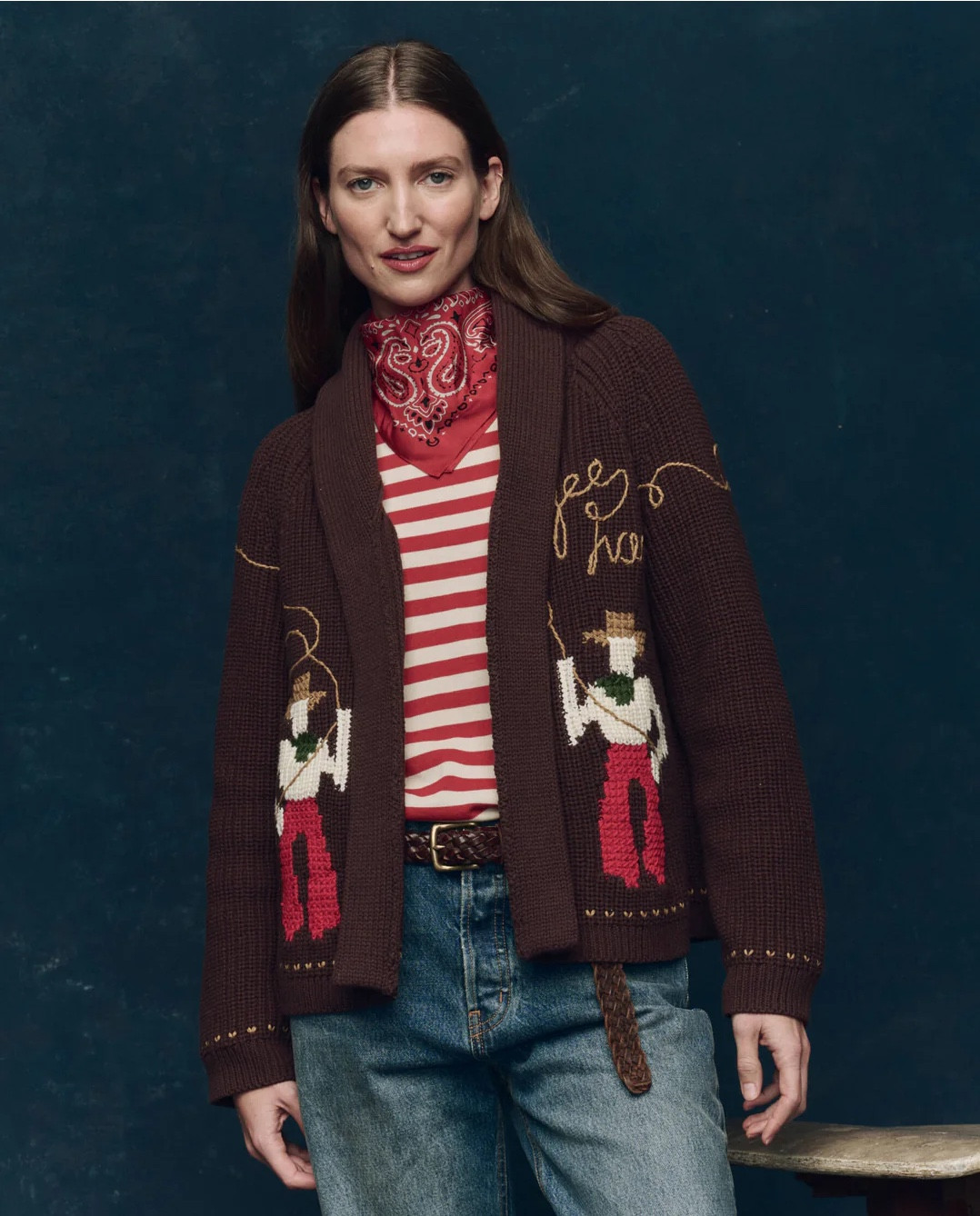 rodeo cowboy sweater for fall