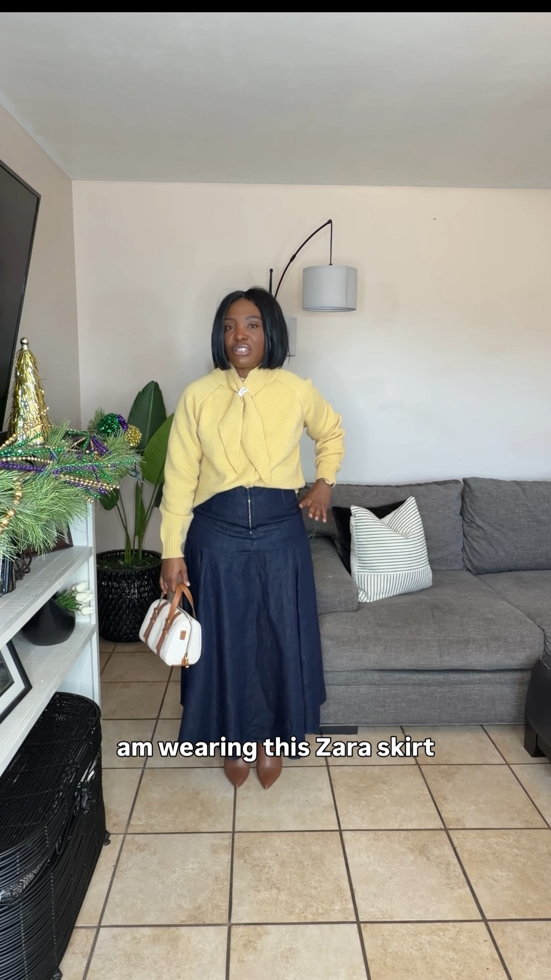 Winter outfit inspiration.
I’m wearing the buttery yellow sweater from SHEIN and this denim maxie skirt from Zara .

#LTKootd #LTKOver40 #LTKgrwm