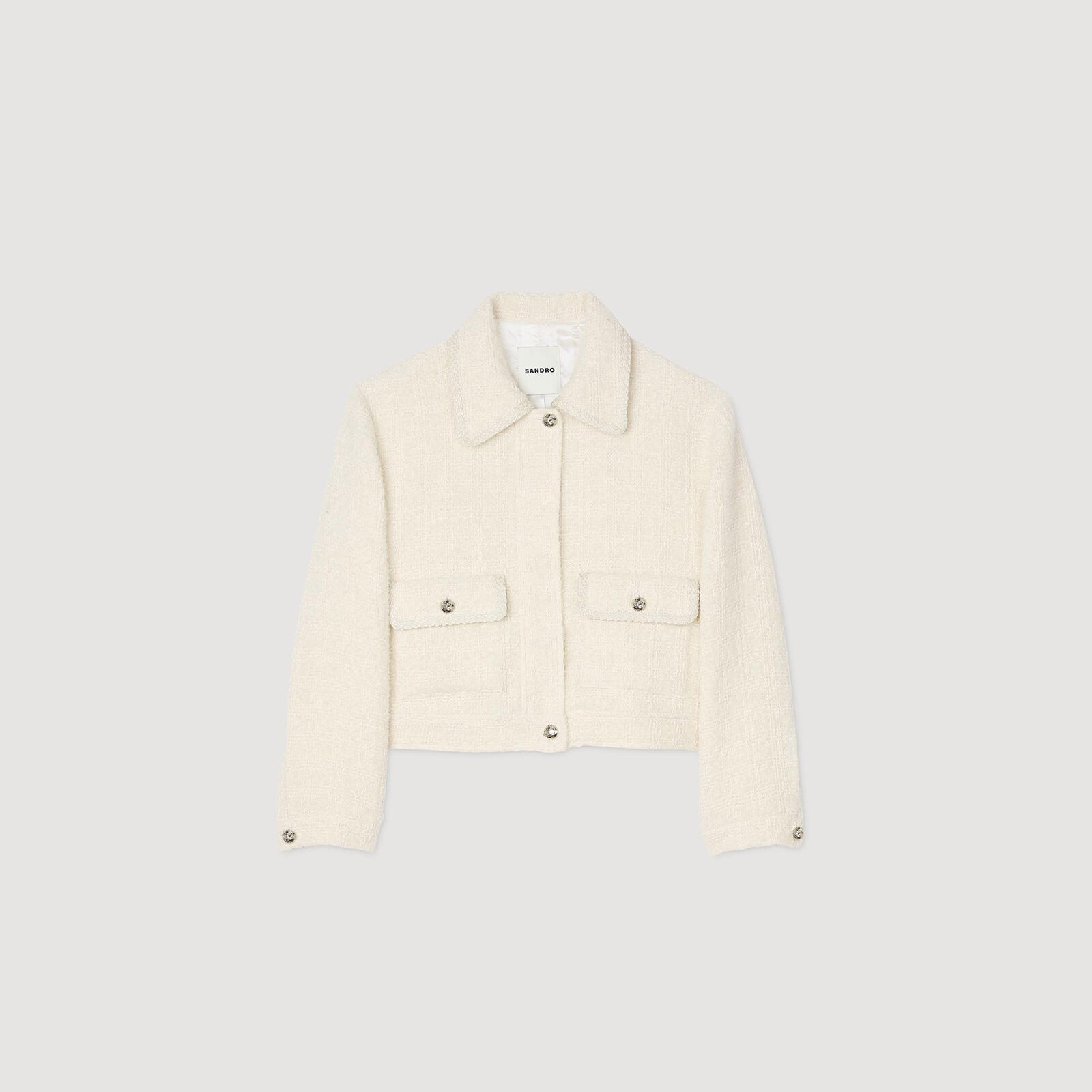 Cropped tweed jacket | Sandro US | Sandro-Paris US