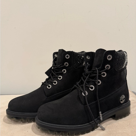 JIMMY CHOO Timberland Women's Black Boots | Poshmark