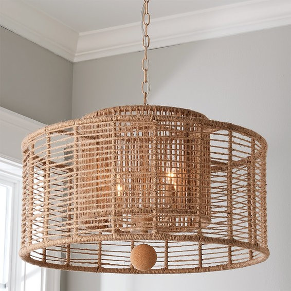 Jute Veil Chandelier | Shades of Light