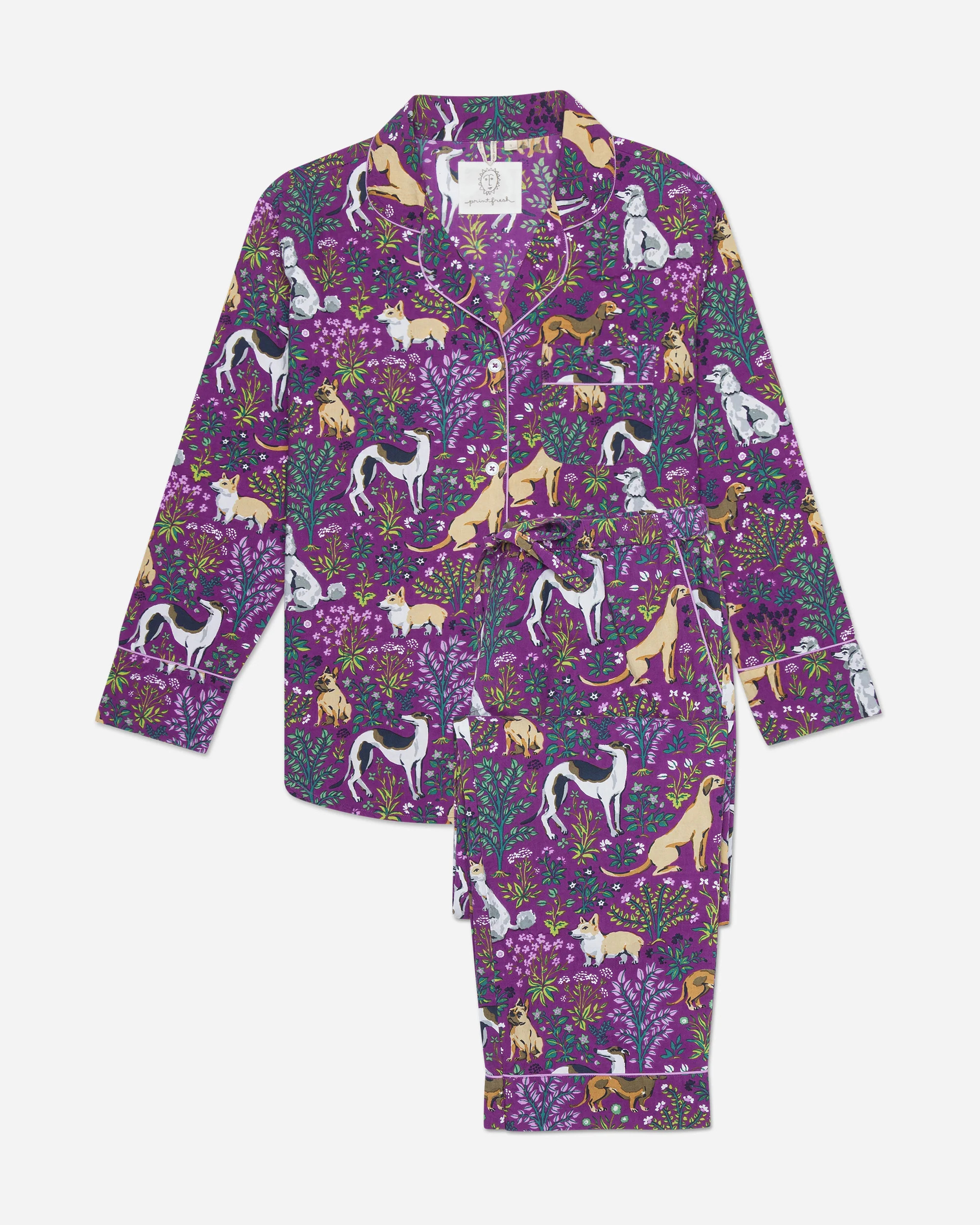 Must Love Dogs - Long Sleep Set - Amethyst | Printfresh