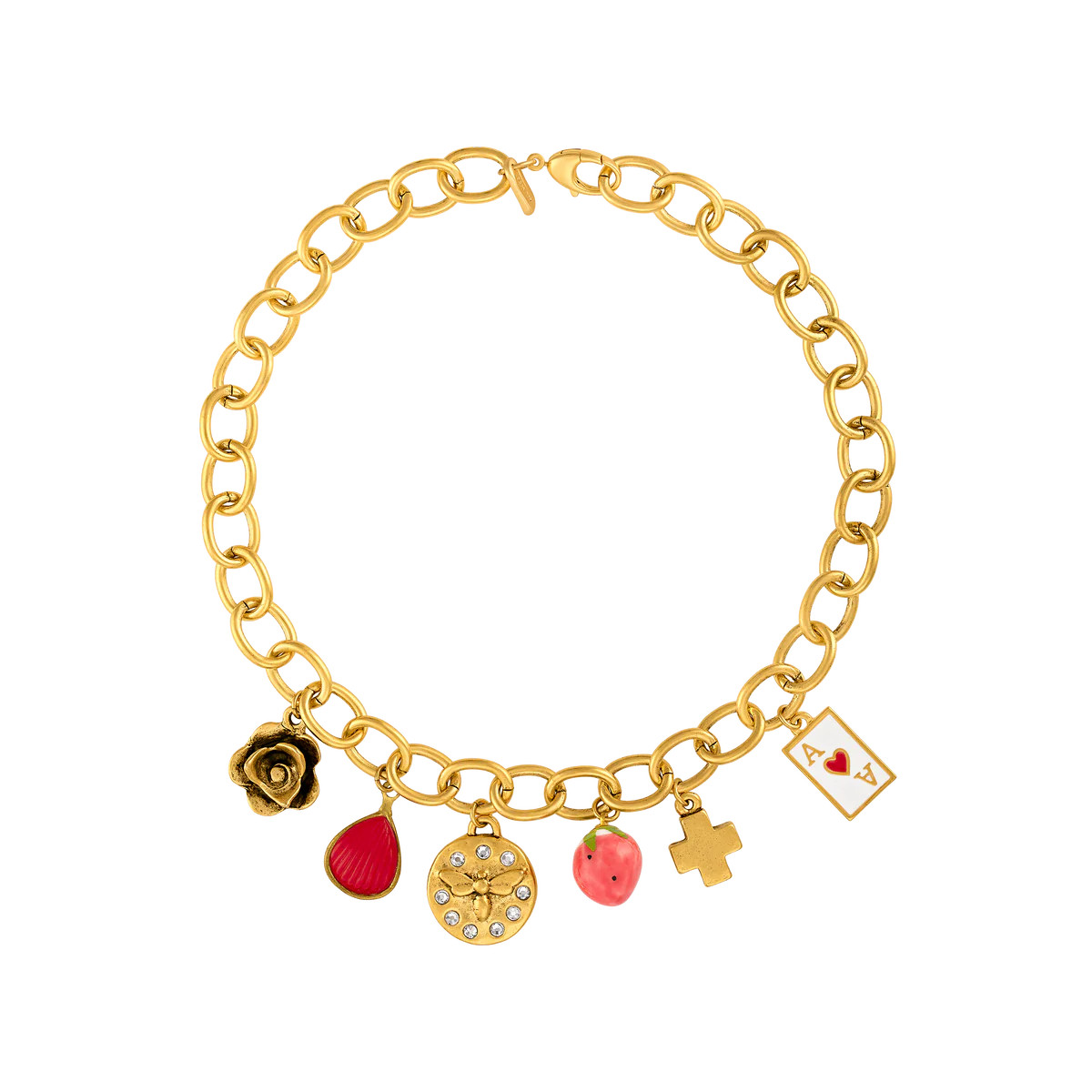 Strawberry Charm Necklace | Logan Tay