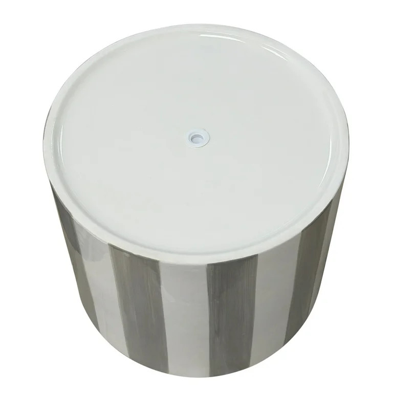 Mainstays Andrew 10" x 10" x 8.75" Round Birch Gray and Vanilla Dream Ceramic Planter | Walmart (US)