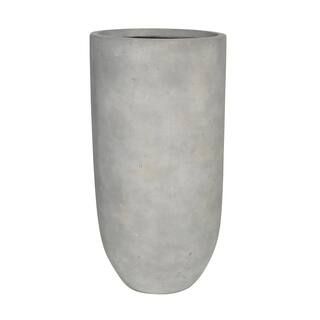25.5 in. Composite Tall Crucible in Smooth Cement-PC7938SC - The Home Depot | The Home Depot