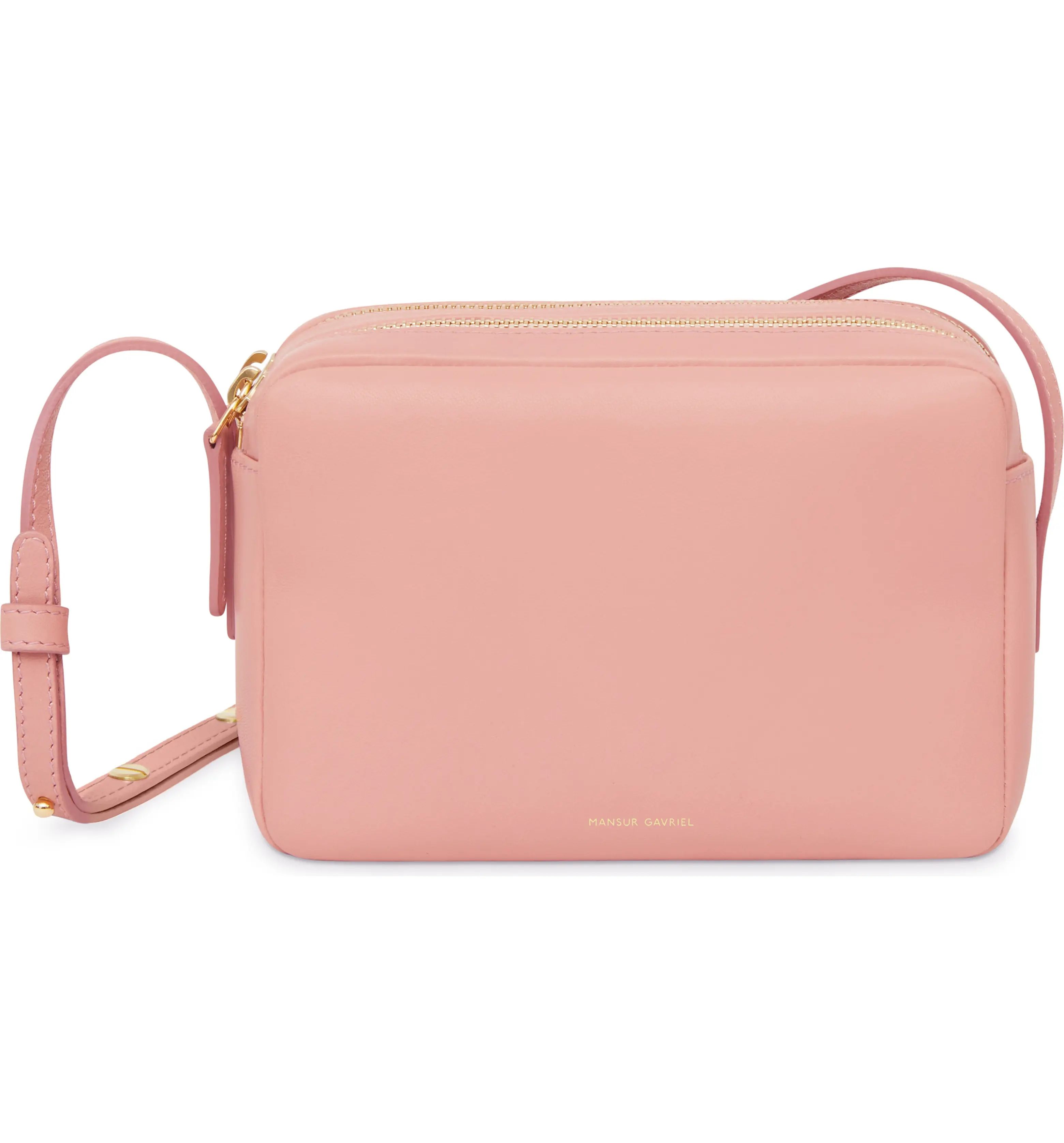 Double Zip Lambskin Leather Crossbody Bag | Nordstrom