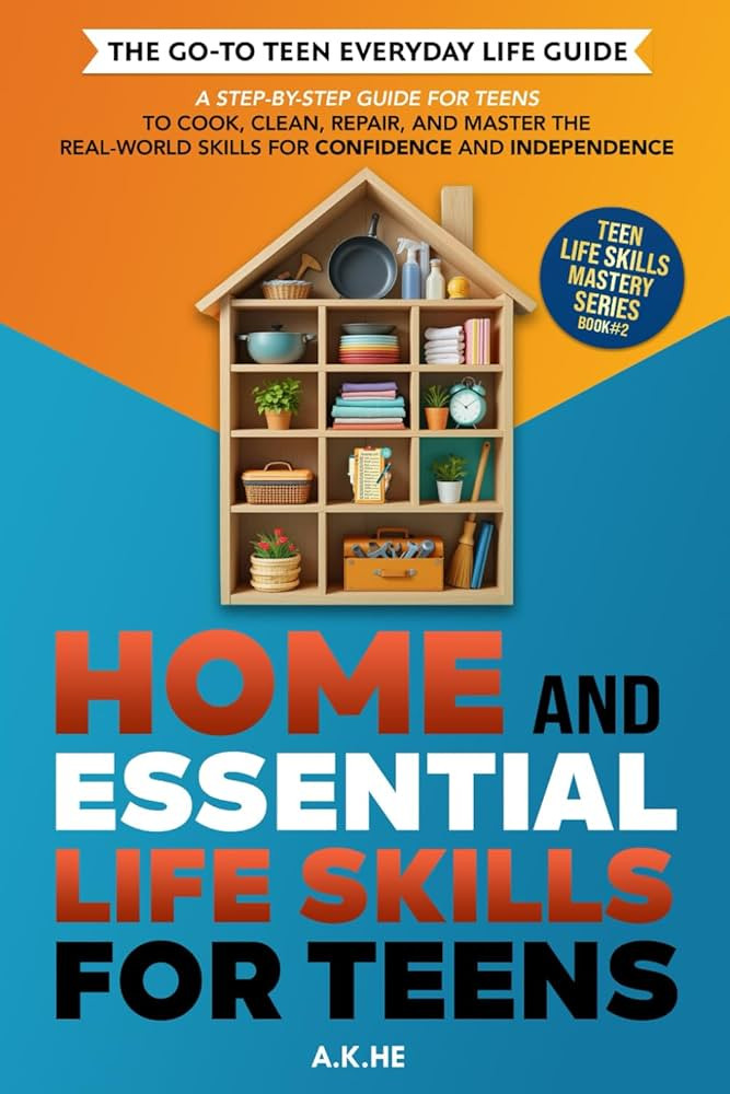 Home and Essential Life Skills for Teens: A Step-by-Step Guide for Teens to Cook, Clean, Repair, ... | Amazon (US)