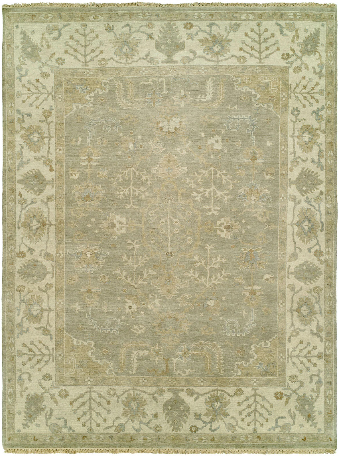 Madison Couture Rugs Hand Knotted Wool Gray Area Rug | Perigold | Perigold
