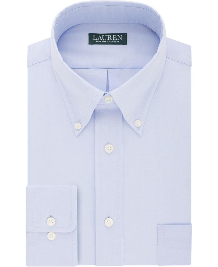 Lauren Ralph Lauren Lauren Men's Regular Fit Wrinkle Free Stretch Dress Shirt, Online Exclusive  ... | Macys (US)