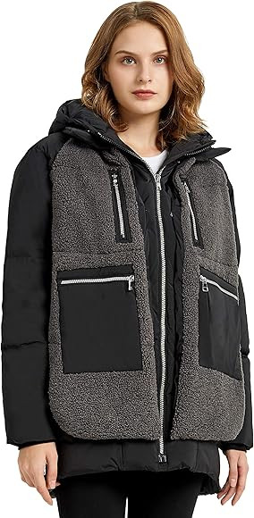 Orolay Women’s Fleece Down Coat Thickened Winter Puffer Down Jacket | Amazon (US)