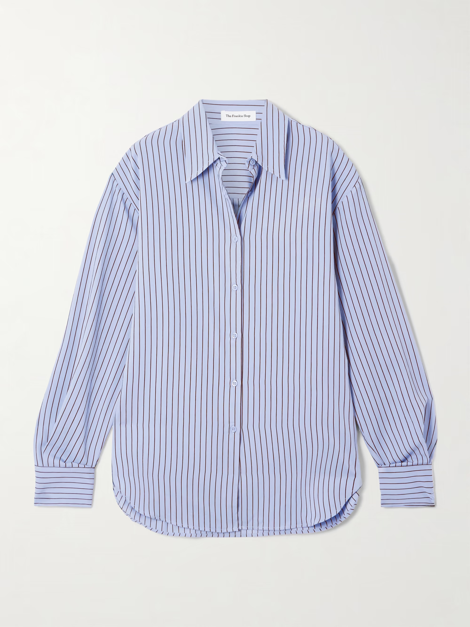 Peri striped Lyocell-blend twill shirt | NET-A-PORTER APAC