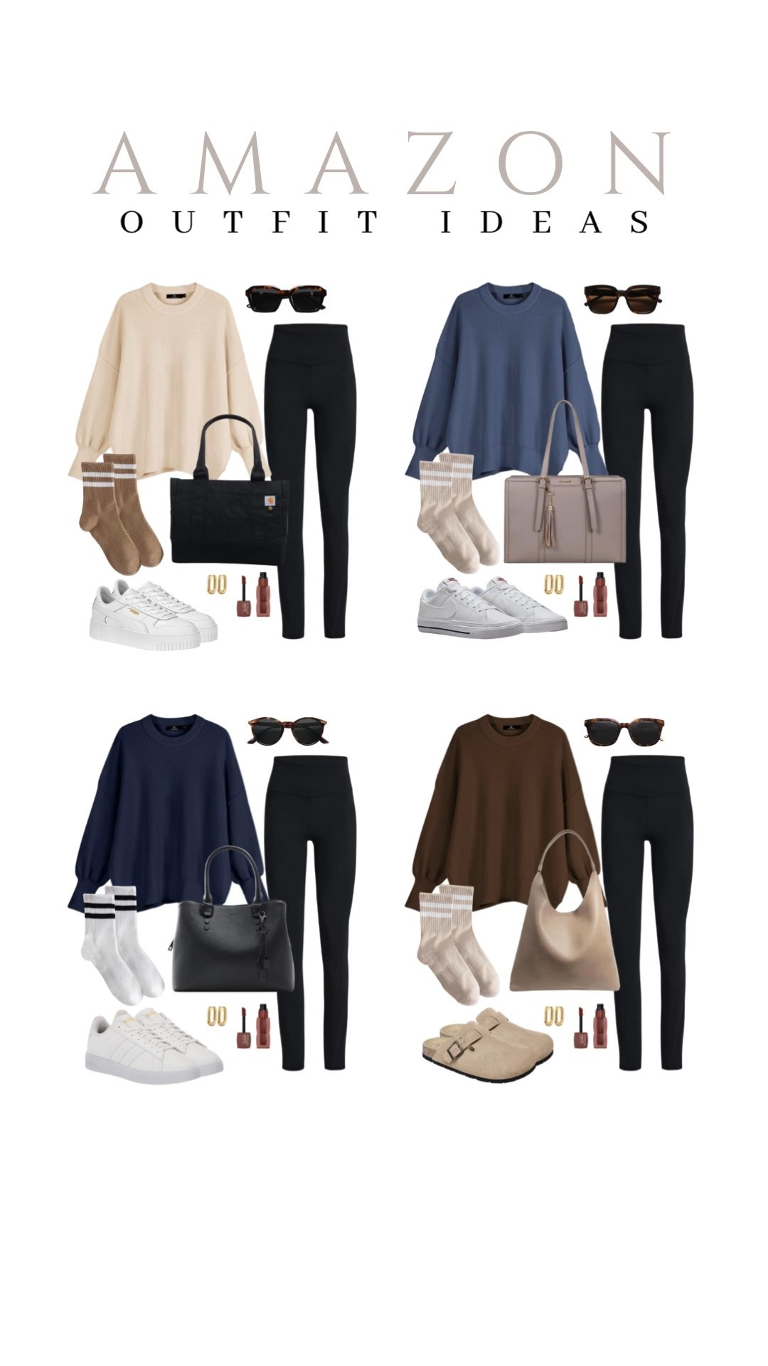 These cozy sweater and leggings outfits are perfect for a chill day at home! 
maybelline teddy tint, adidas sneakers, gold hoop earrings,  amazon fashion, fall style, trendy look, viral fashion, affordable style, amazon favorite, top picks, best seller, fall look, fall outfit idea

#LTKU #LTKSeasonal #LTKFindsUnder50