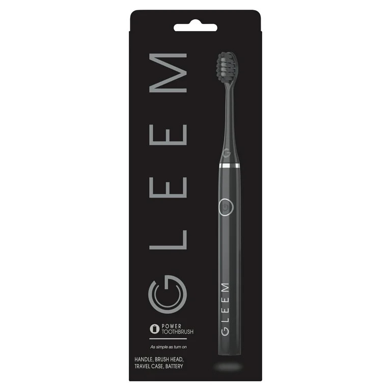 Gleem Battery Electric Toothbrush, Soft, Black, 1 Count | Walmart (US)