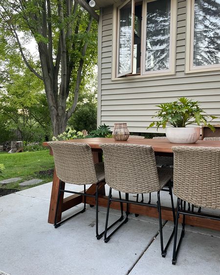 Shop our outdoor chairs! 

(Table is handmade-check our recent reels on IG!)

#LTKhome #LTKSeasonal