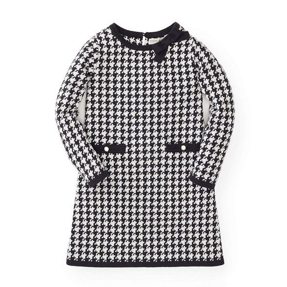 Hope & Henry Girls' Houndstooth Sweater Dress, Kids | Target
