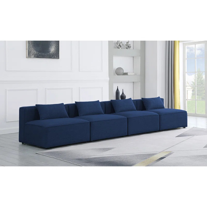 Cube 144'' Upholstered Sofa | Wayfair North America