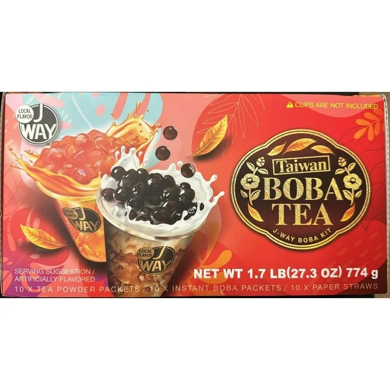 J-Way Boba Tea Kit Variety 2.73 Ounce (Pack of 10) | Walmart (US)