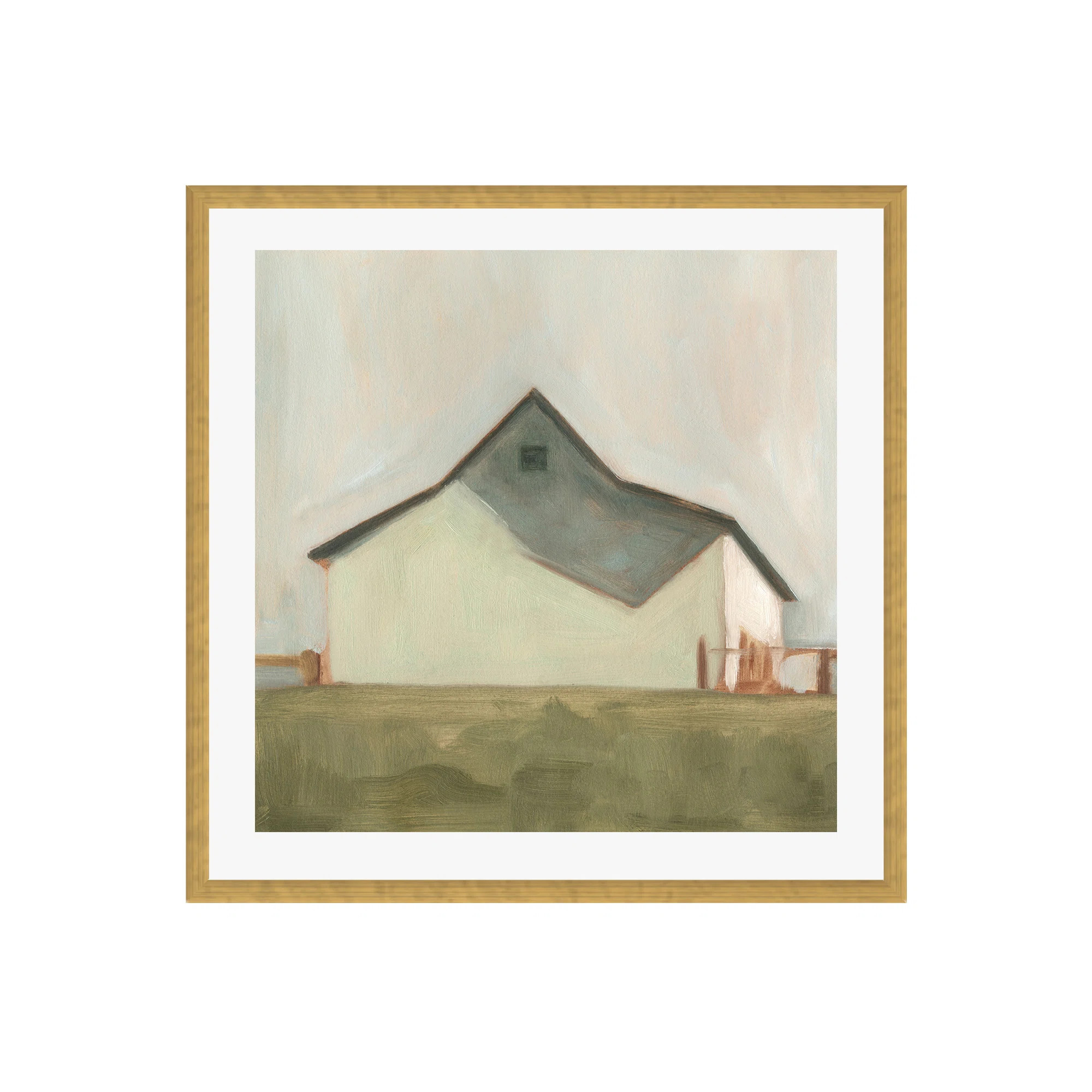 " Serene Barn V " by Emma Scarvey Painting Print | Wayfair North America