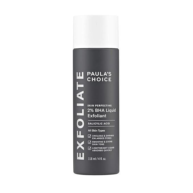 Paulas Choice--SKIN PERFECTING 2% BHA Liquid Salicylic Acid Exfoliant--Facial Exfoliant for Black... | Amazon (US)