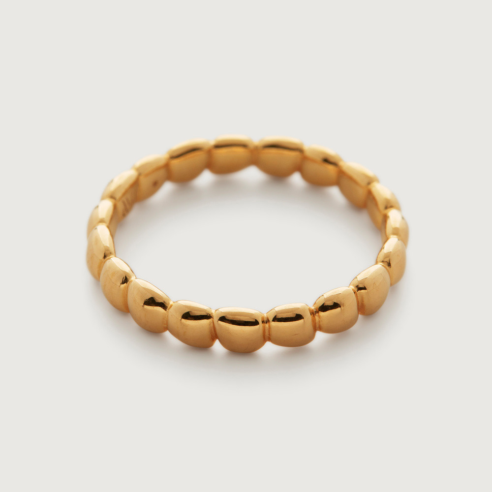 Gold Nura Teardrop Eternity Ring | Monica Vinader (US)