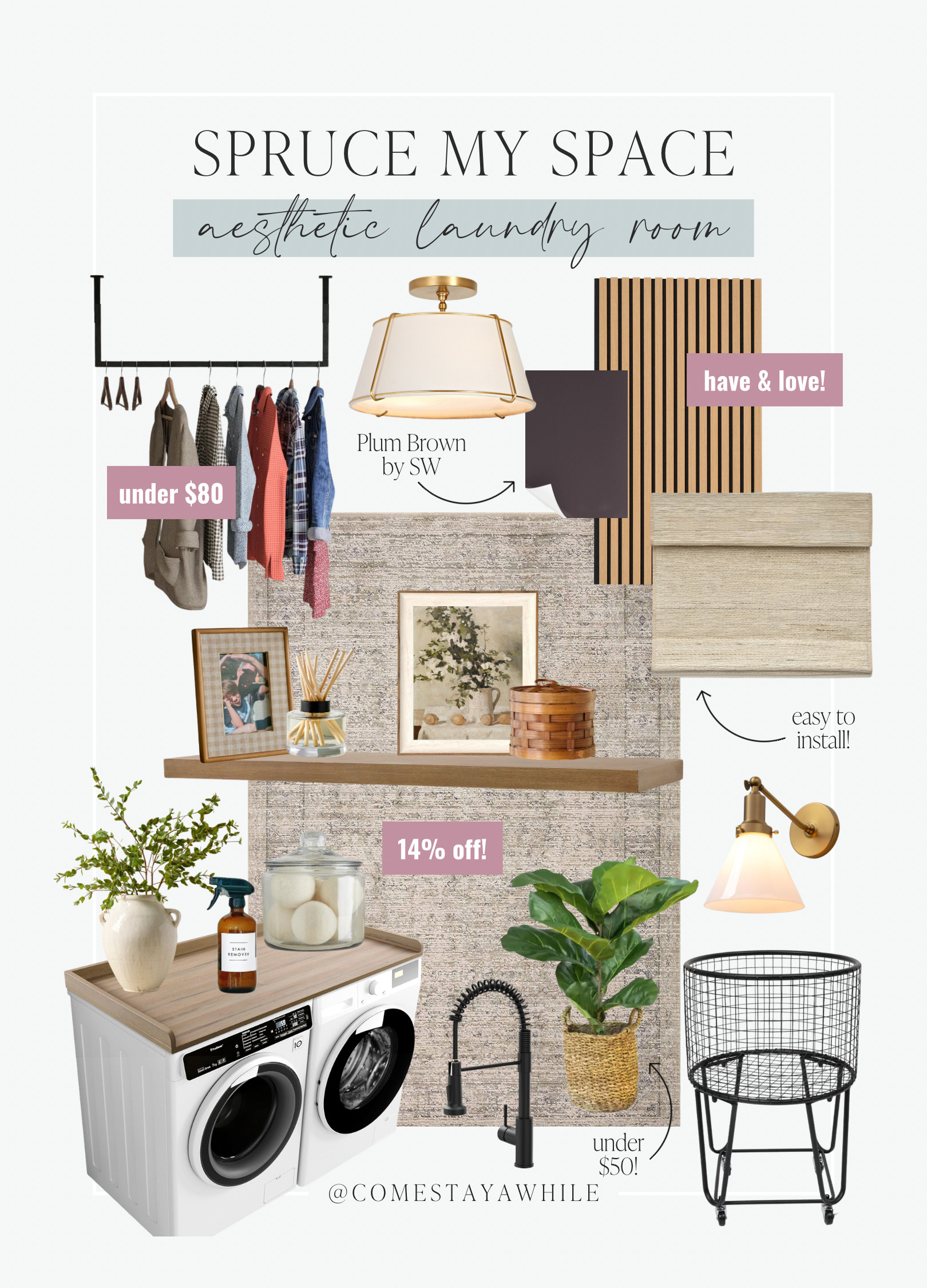 Completely transform your laundry room without having to renovate with these aesthetic laundry room decor pieces!

Spruce My Space | Laundry Room | Look for Less

Come Stay Awhile, Amanda Vernaci 

 #LTKHome
