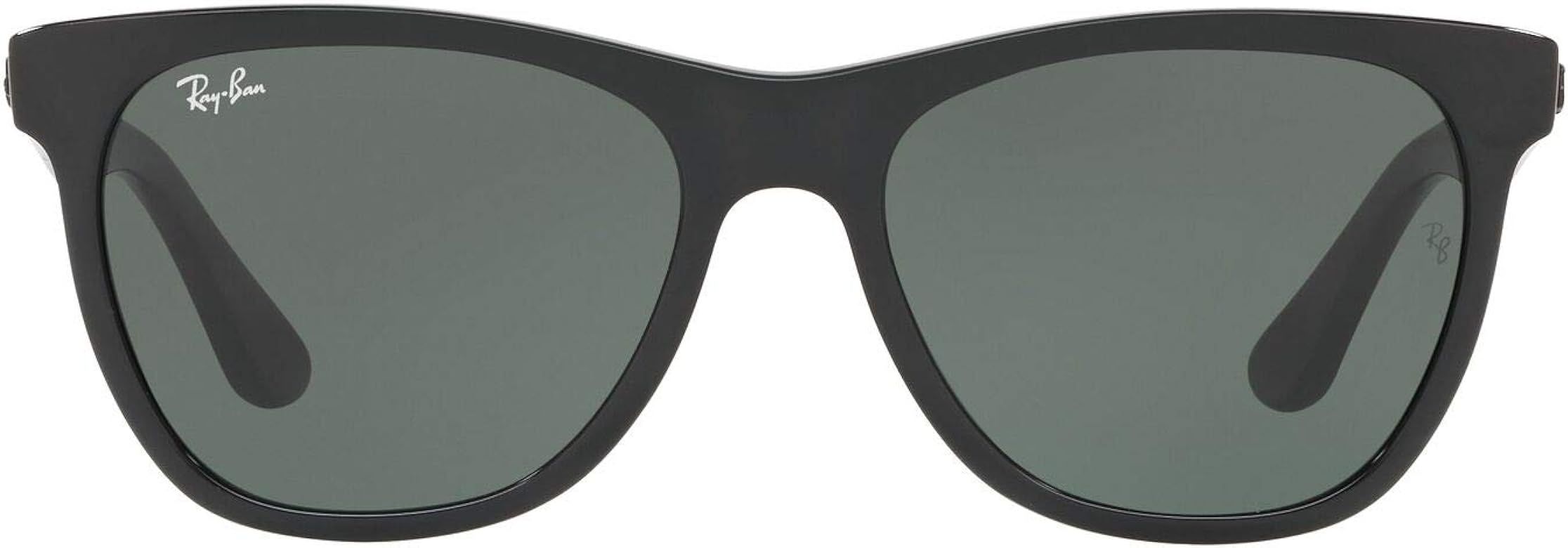 Ray-Ban RB4184 Square Sunglasses, Black/Green, 54 mm | Amazon (US)