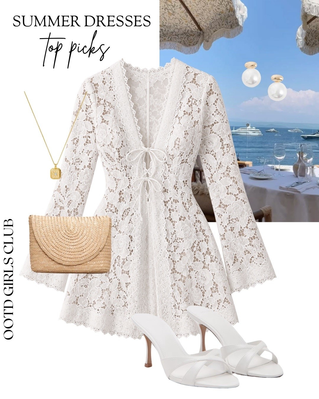 White lace dress - holiday outfit - evening outfit idea

#LTKsummer #LTKtravel