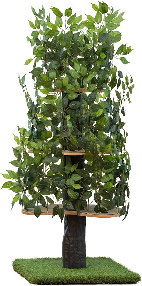 On2 Pets Cat Tree with Leaves Made in USA, Cat House & Cat Activity Tree, Multi-Level Cat Condo f... | Amazon (US)