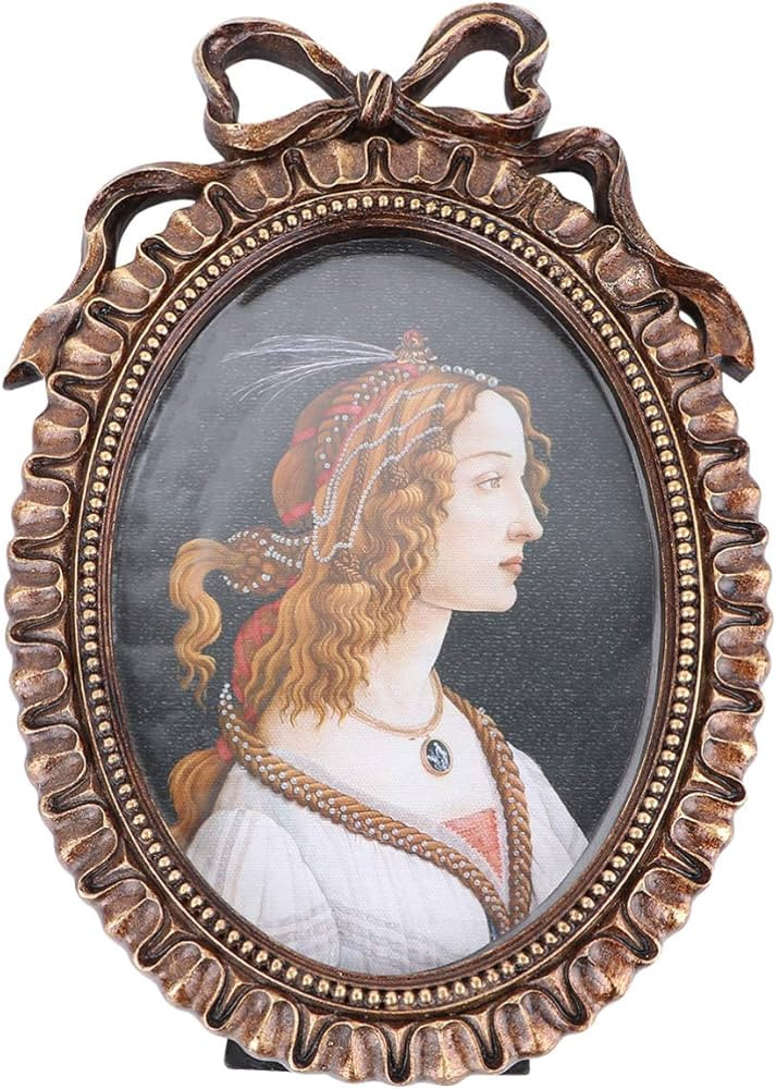 BESPORTBLE Vintage Photo Frame Oval Hanging Photo Frame Backdrop Decor Photo Holder for Office Ho... | Amazon (US)