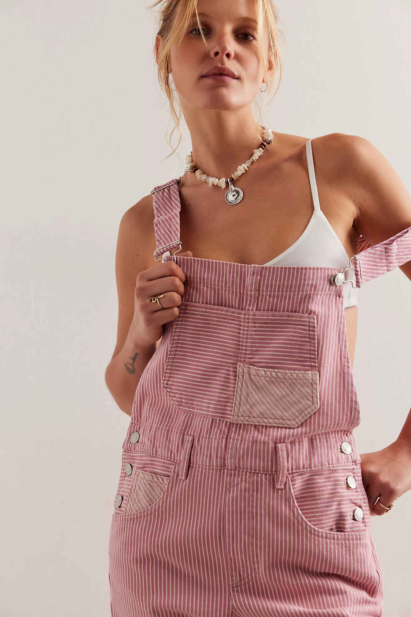 We The Free Ziggy Island Striped Overalls | Free People (Global - UK&FR Excluded)