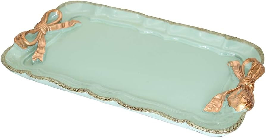 Vintage Decorative Tray Towel Tray Storage Tray Dish Plate Fruit Trays Rings Chain Bracelets Earr... | Amazon (US)