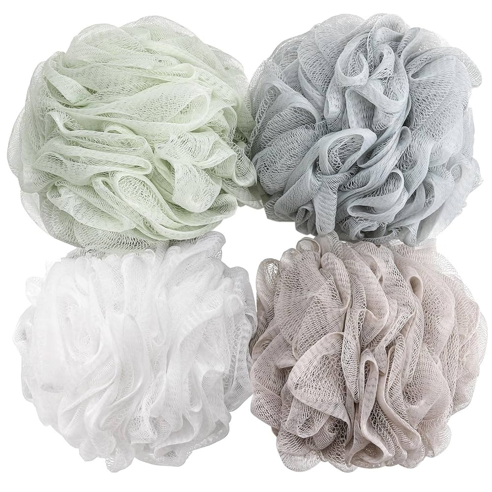 BTYMS Bath Sponge Shower Loofahs 60g Mesh Pouf Bath Scrunchies Body Wash Puff Shower Puff - Pack ... | Amazon (US)