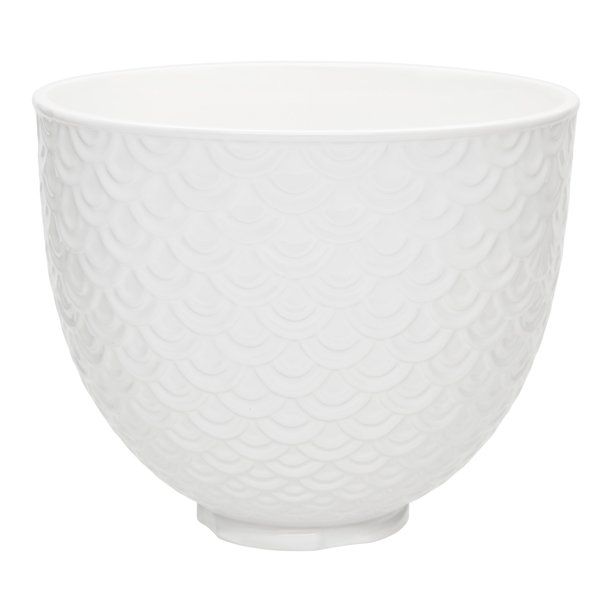 KitchenAid® 5 Quart White Mermaid Lace Ceramic Bowl - Walmart.com | Walmart (US)