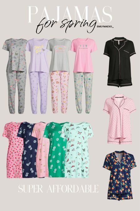 Spring pajamas, pajamas for spring, affordable pajamas, affordable spring pajamas. I love Joyspun pajamas! They’re super comfy, stretchy, and wash well. All of these are under $20 (nightgowns are under $10!!) butterfly print pajamas, butterfly pattern

#LTKstyletip #LTKfindsunder50 #LTKSeasonal