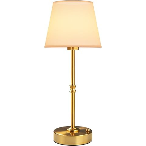 O’Bright Seraph - Cordless LED Table Lamp with Dimmer, Built-in Rechargeable Battery, 3-Level B... | Amazon (US)