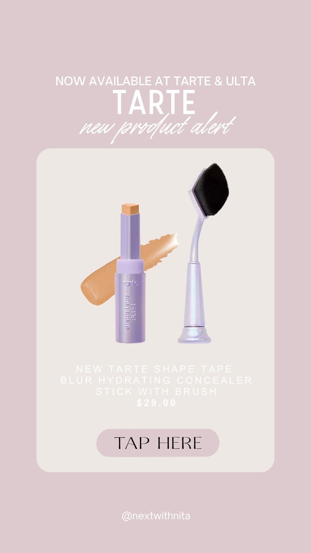 So excited to try out Tarte’s new product! 💜 Now available at Tarte and Ulta!! 

Use my code: NITA15 for a discount at checkout!!

#LTKStyleTip #LTKBeauty #LTKFindsUnder50