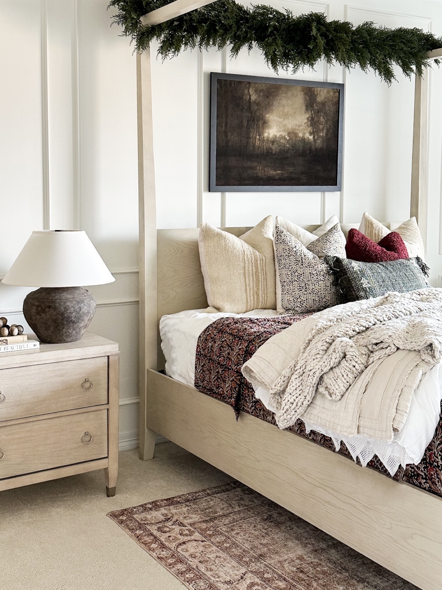 Winter bedroom refresh.

Christmas bedroom decor. 

#LTKSeasonal #LTKhome #LTKHoliday