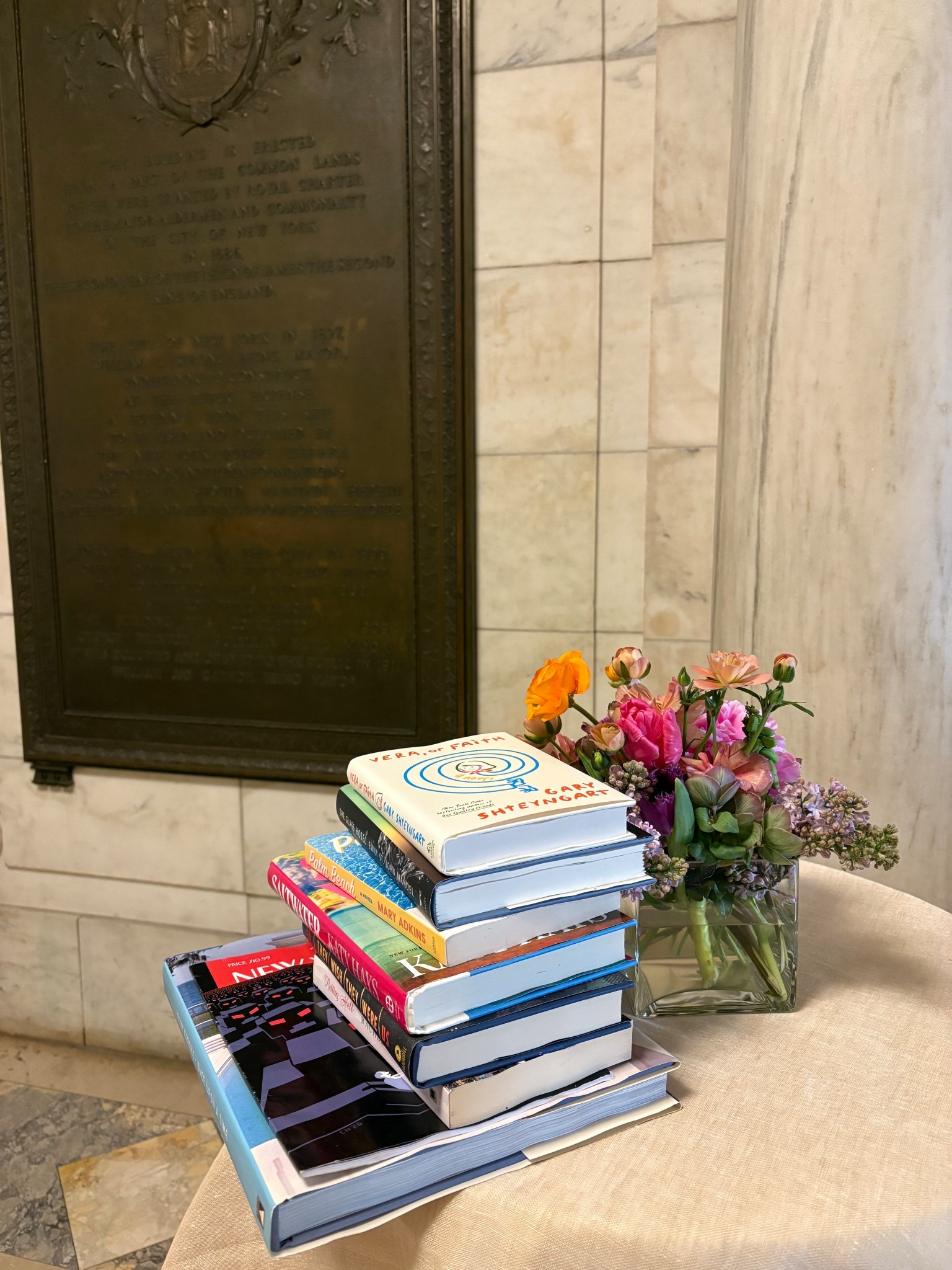 Book haul from the New York Public LibrRy’s 2026 Library Lunch: Dollars & Sense, featuring novels and coffee table books related to the themes of money, privilege, and ambition.

#LTKHome