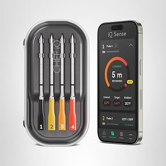 CHEF iQ Sense | Smart Wireless Meat Thermometer | 4 Ultra-Thin Probes | WiFi Unlimited Range | 10... | Amazon (US)