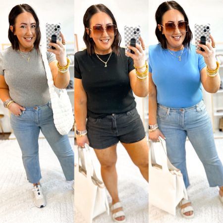Ribbed tees now on sale for $5.60!  XL in the gray. XxL in the blue and black ones. Prefer the XXL. Shorts are on sale for $17.50!  Size 16. Sandals are 30% off too!  Fit tts  

#LTKxTarget #LTKsalealert #LTKfindsunder50