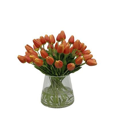 Orange Tulip in Vase | Frontgate | Frontgate