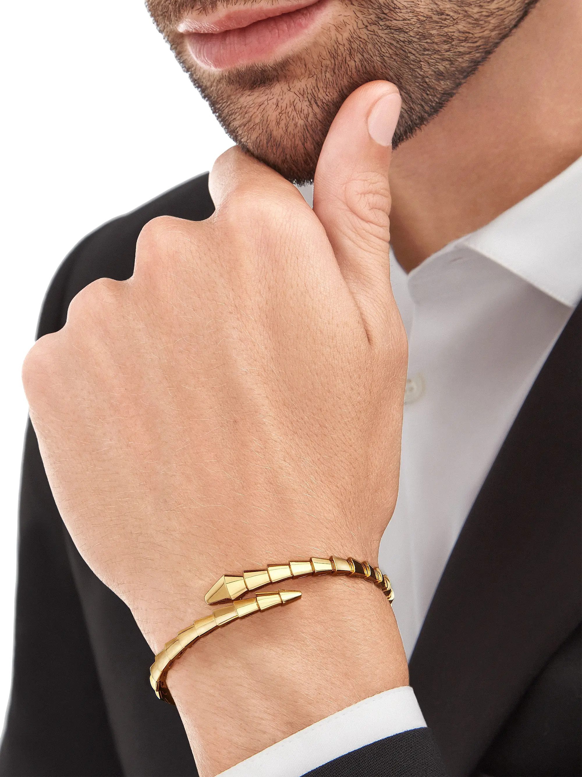 Serpenti Viper 18K Yellow Gold Wrap Bracelet | Saks Fifth Avenue