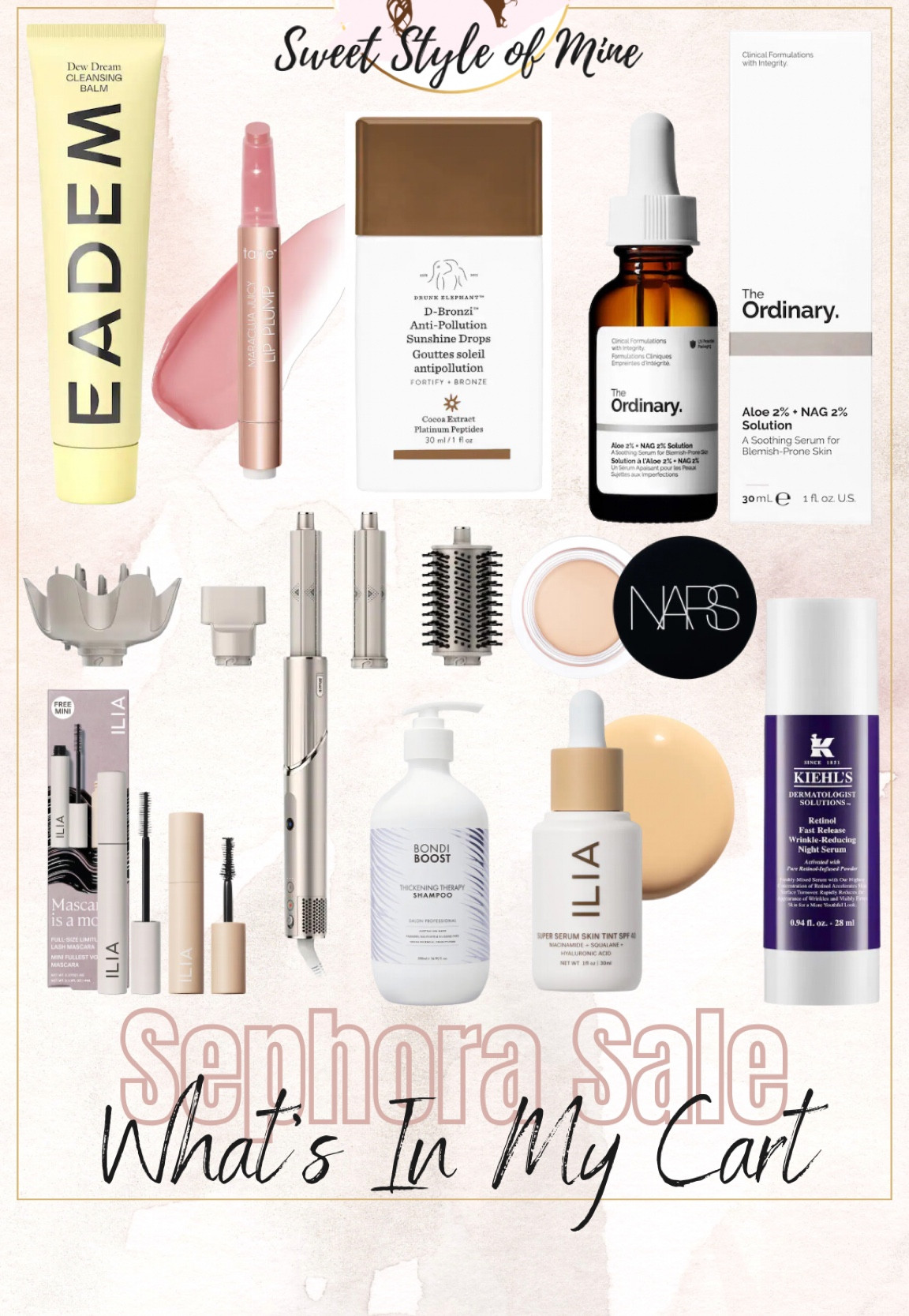 Sephora Spring Savings Event - what’s in my cart - trending makeup and skincare to try 🫶

Makeup, serums, shark flexstyle, ilia beauty, ilia makeup, mascara, skincare, bronzer drops 

#LTKBeautySale #LTKGiftGuide #LTKsalealert