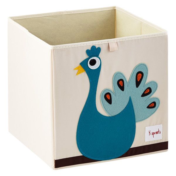 Peacock - 3 Sprouts Storage Cube | The Container Store