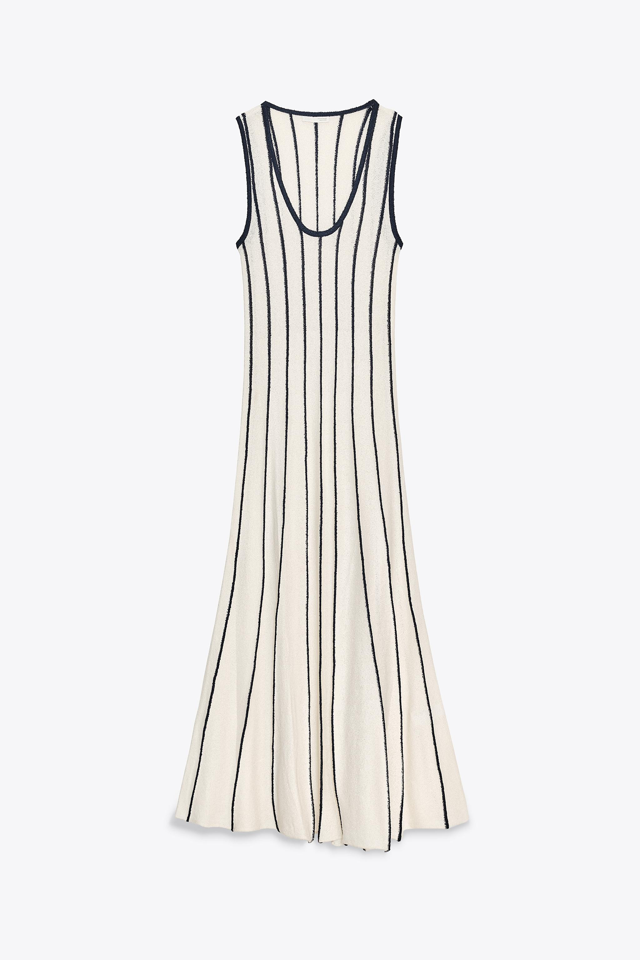 MIDI CUT-OUT KNIT DRESS | Zara UK